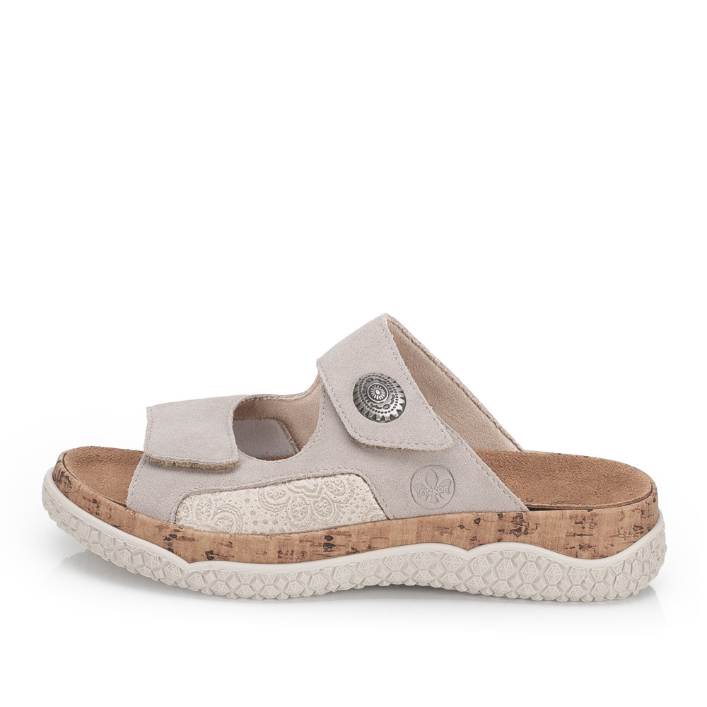 detail Dámské nazouváky RIEKER V0302-60 béžová S6