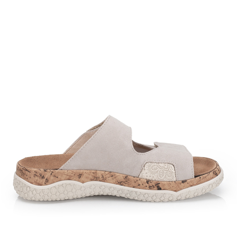 detail Dámské nazouváky RIEKER V0302-60 béžová S6