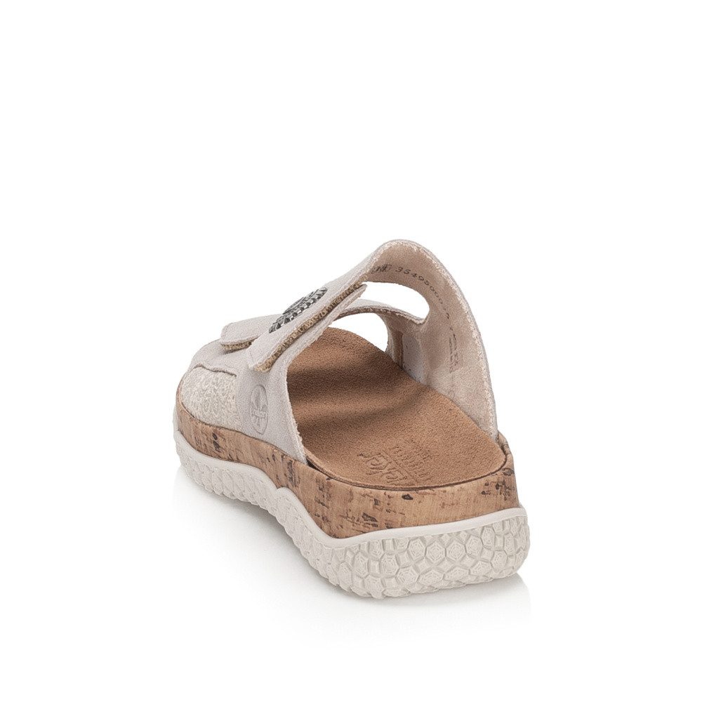 detail Dámské nazouváky RIEKER V0302-60 béžová S6