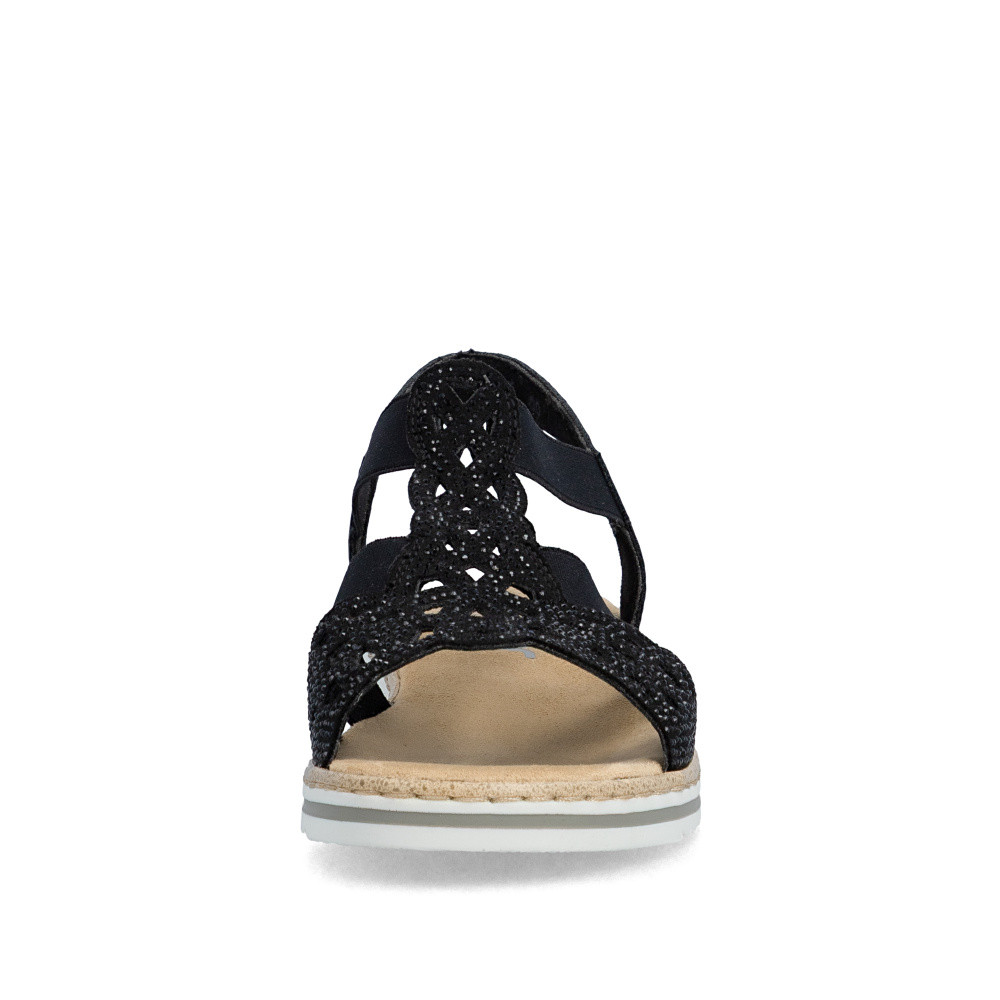 detail Dámské sandály RIEKER V0646-00 černá S6