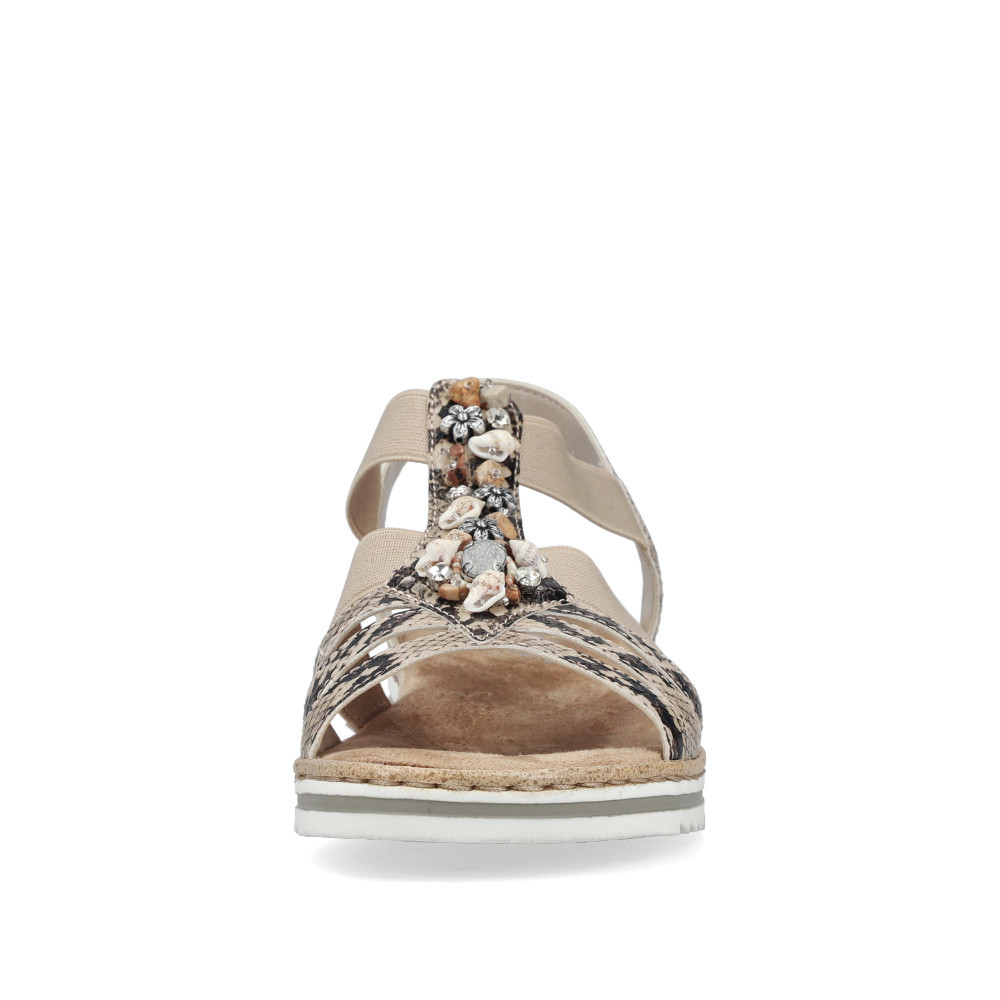 detail Dámské sandály RIEKER V0649-20 béžová S6