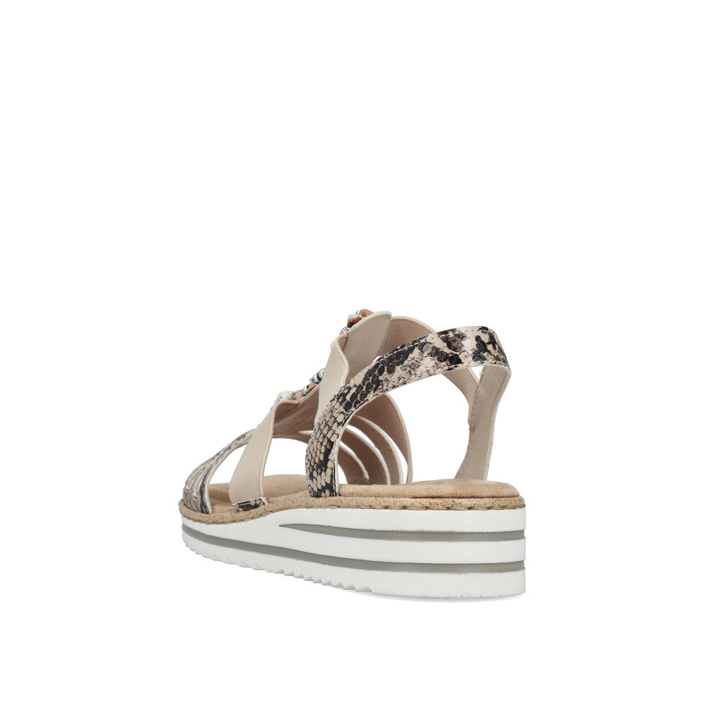 detail Dámské sandály RIEKER V0649-20 béžová S6