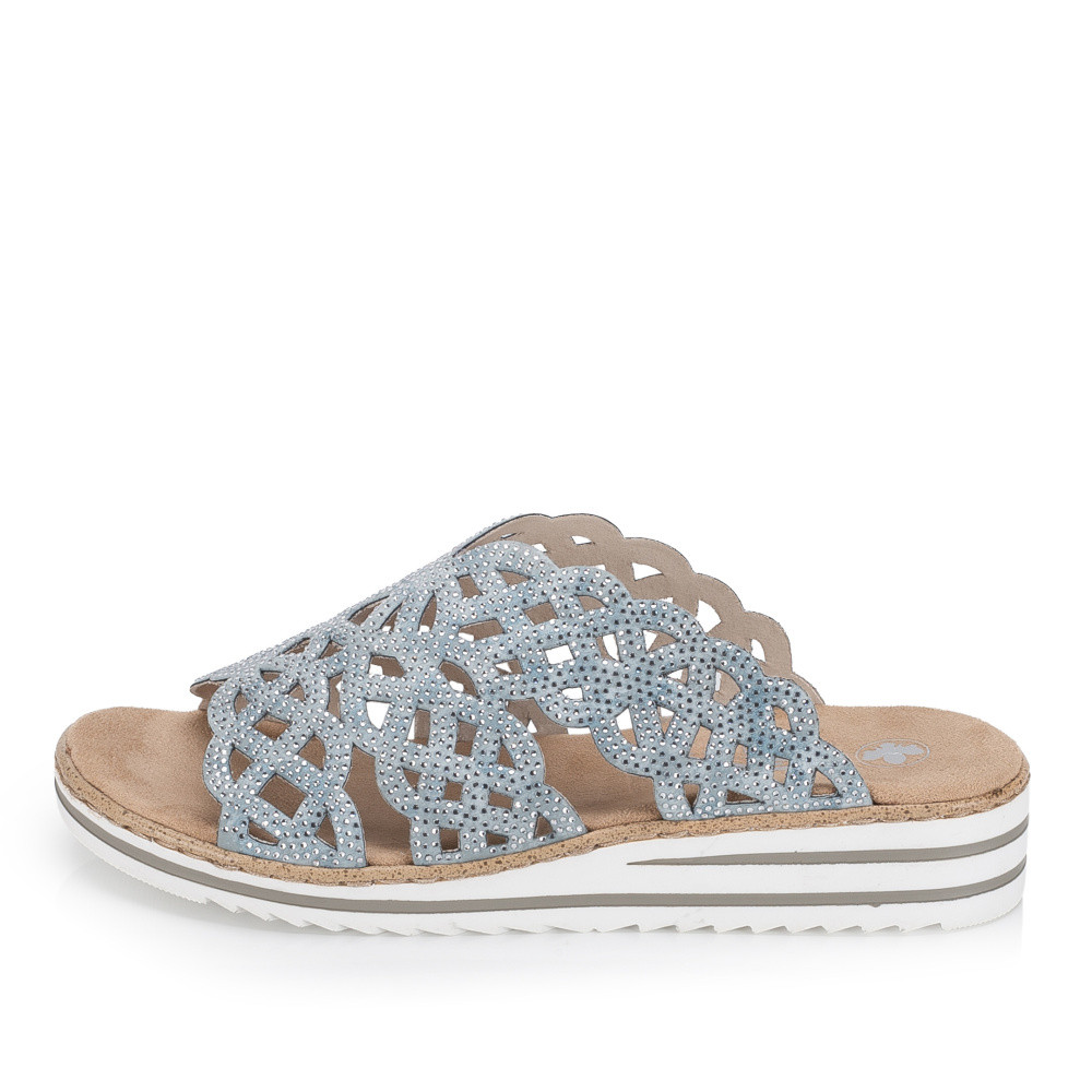 detail Dámské nazouváky RIEKER V0689-12 modrá S6