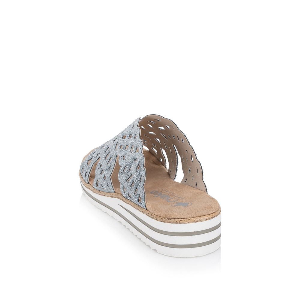 detail Dámské nazouváky RIEKER V0689-12 modrá S6