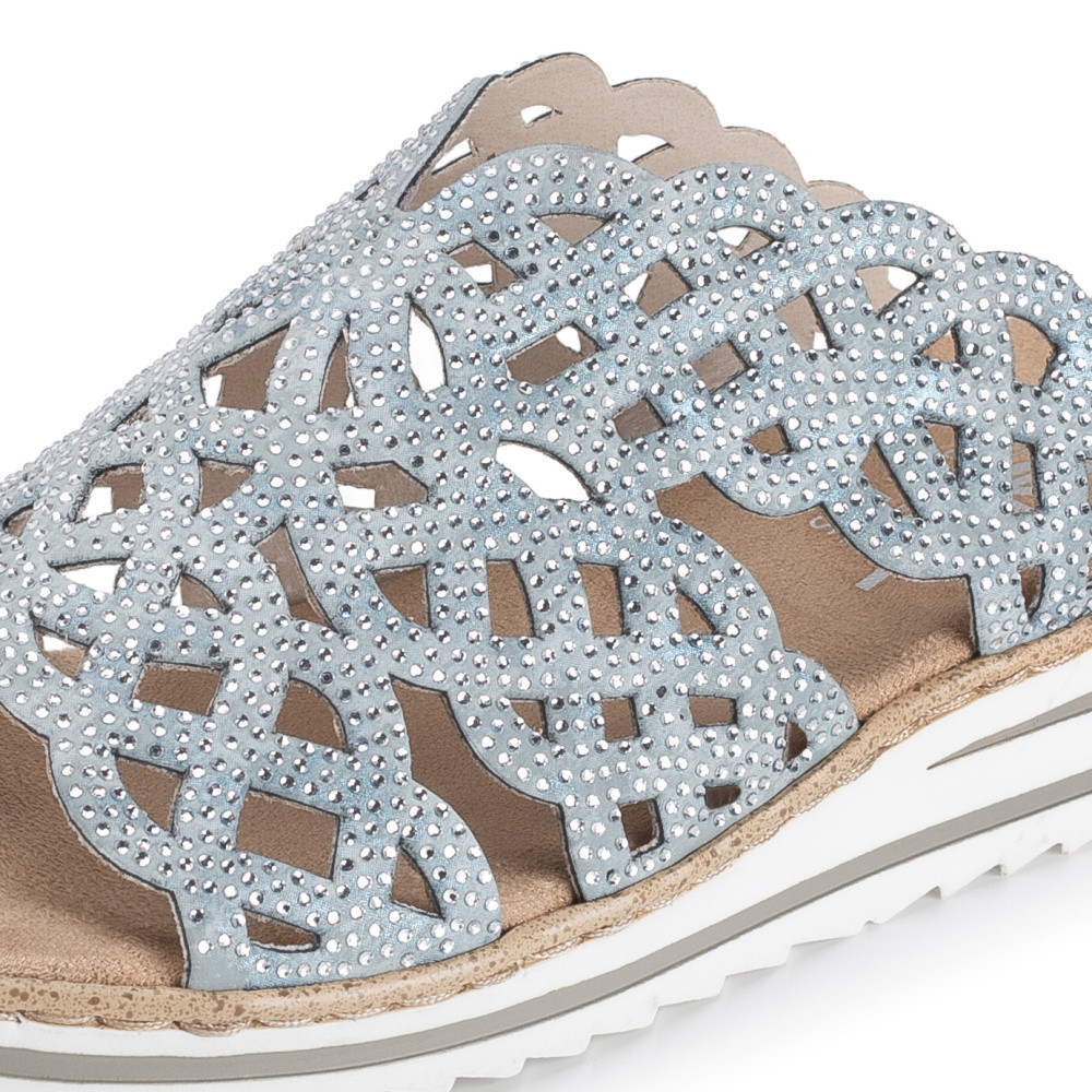 detail Dámské nazouváky RIEKER V0689-12 modrá S6