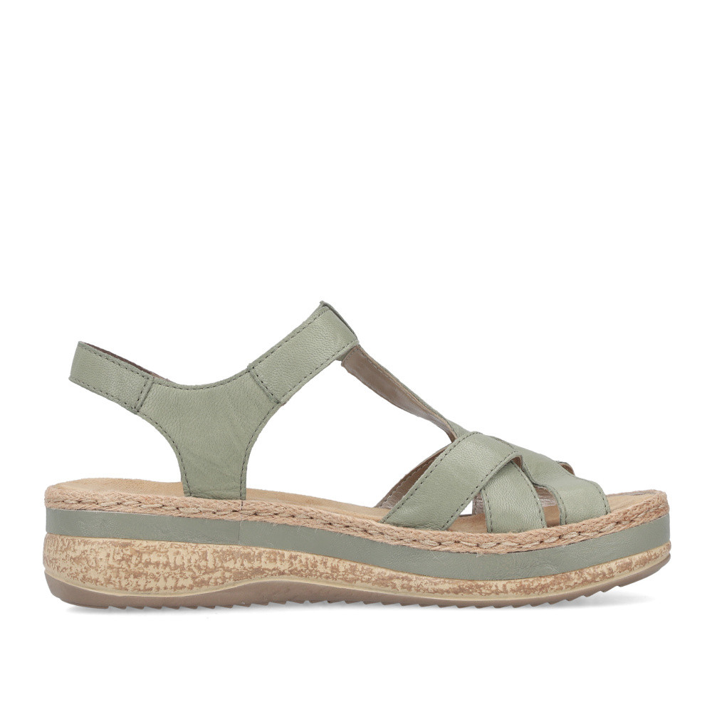 detail Dámské sandály RIEKER V0919-52 zelená S6