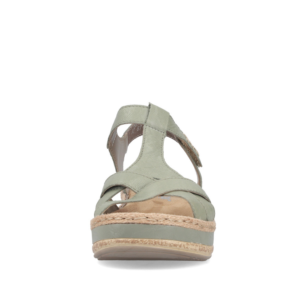 detail Dámské sandály RIEKER V0919-52 zelená S6