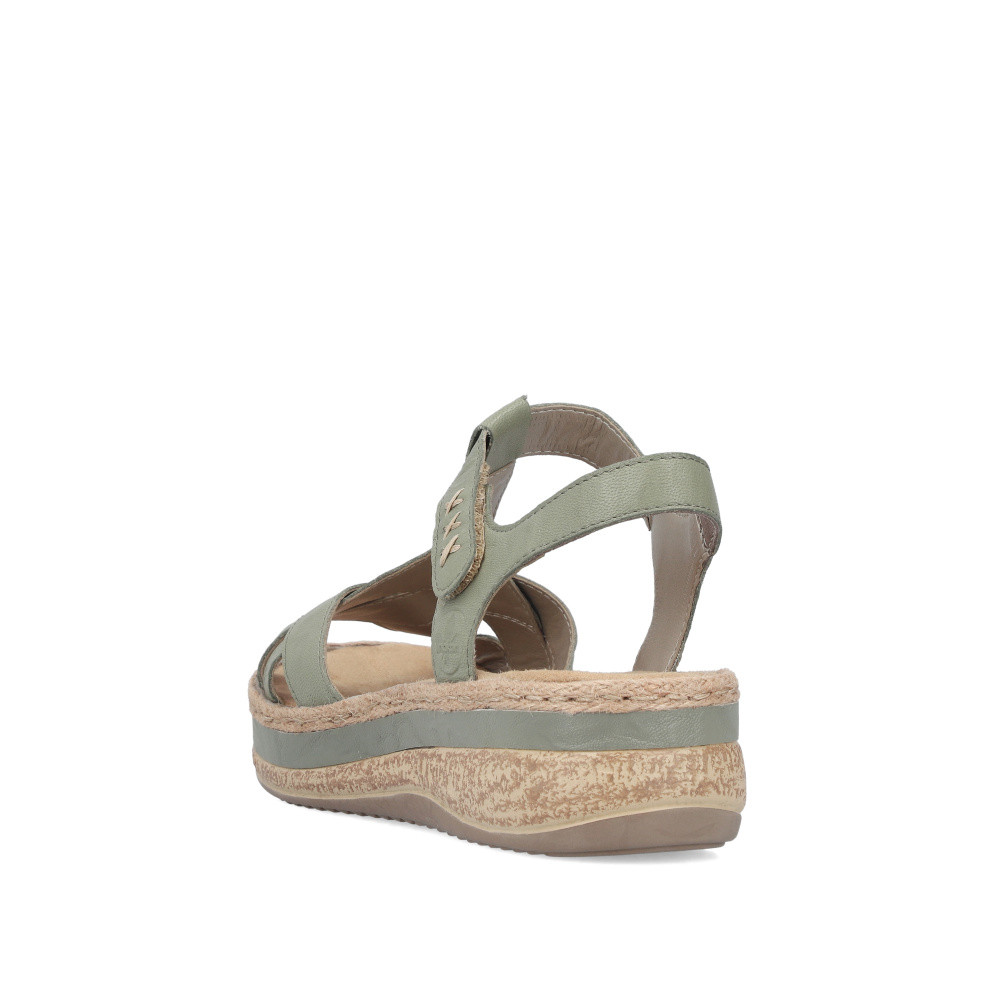 detail Dámské sandály RIEKER V0919-52 zelená S6