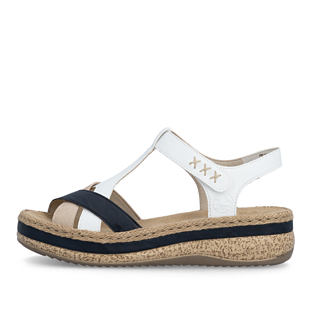 detail Dámské sandály RIEKER V0919-81 bílá S6