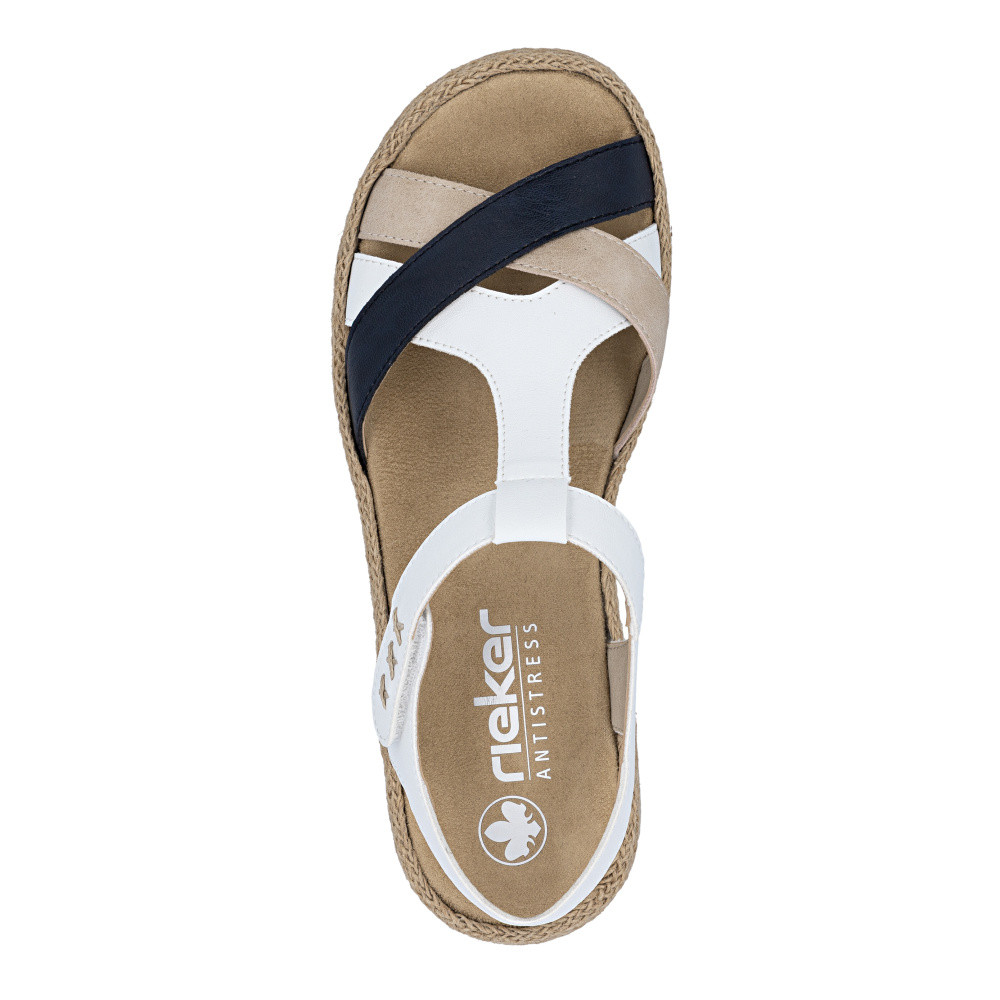 detail Dámské sandály RIEKER V0919-81 bílá S6