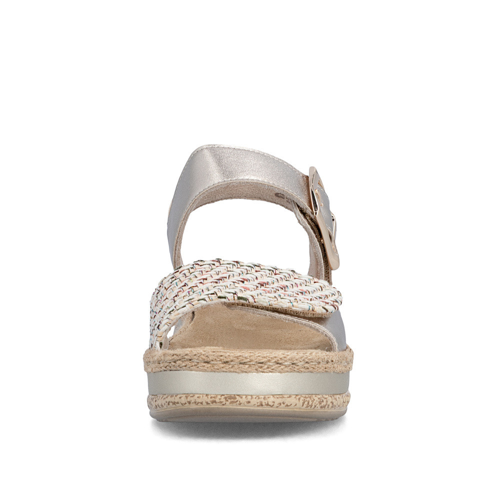 detail Dámské sandály RIEKER V0951-90 zlatá S6