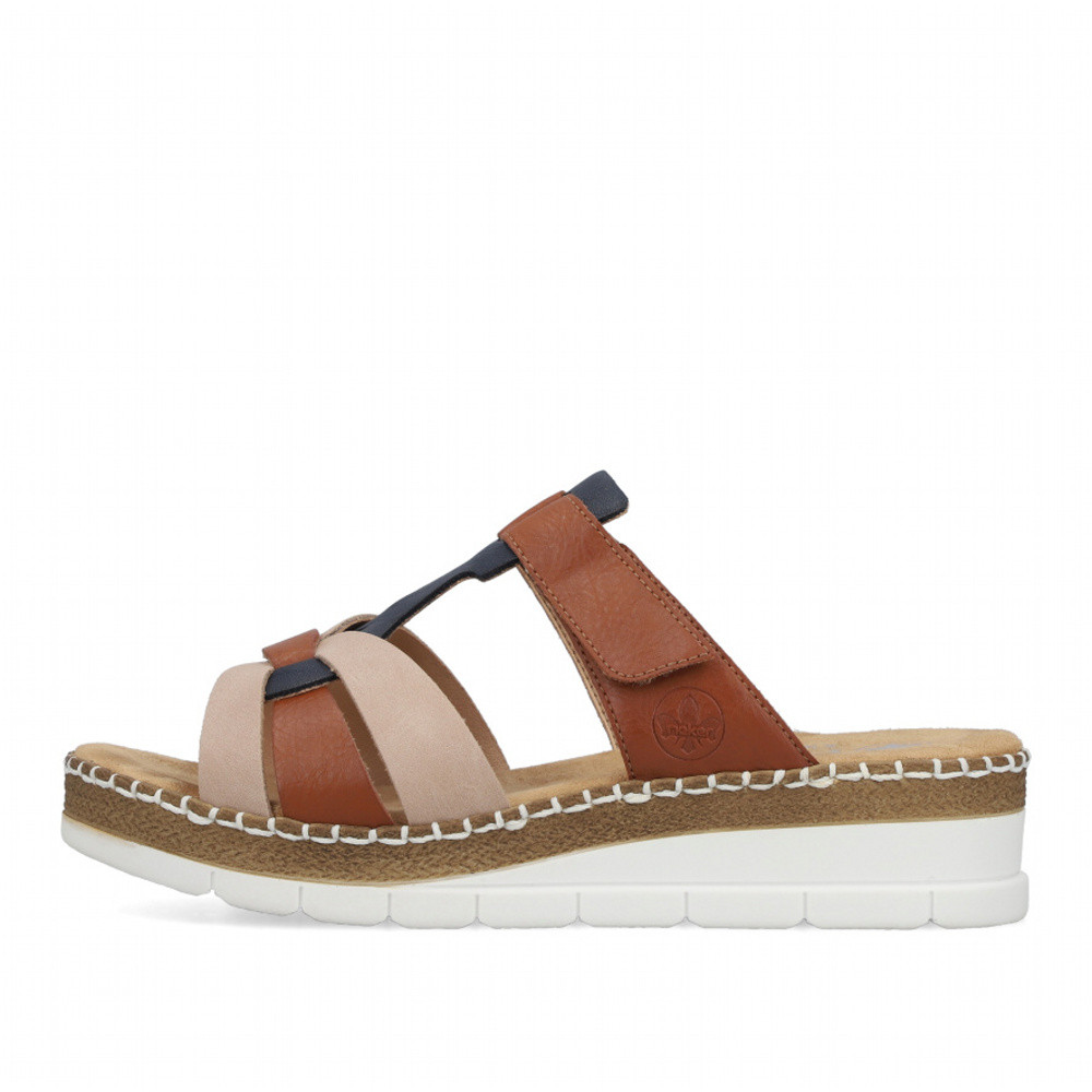 detail Dámské nazouváky RIEKER V1291-90 béžová S6