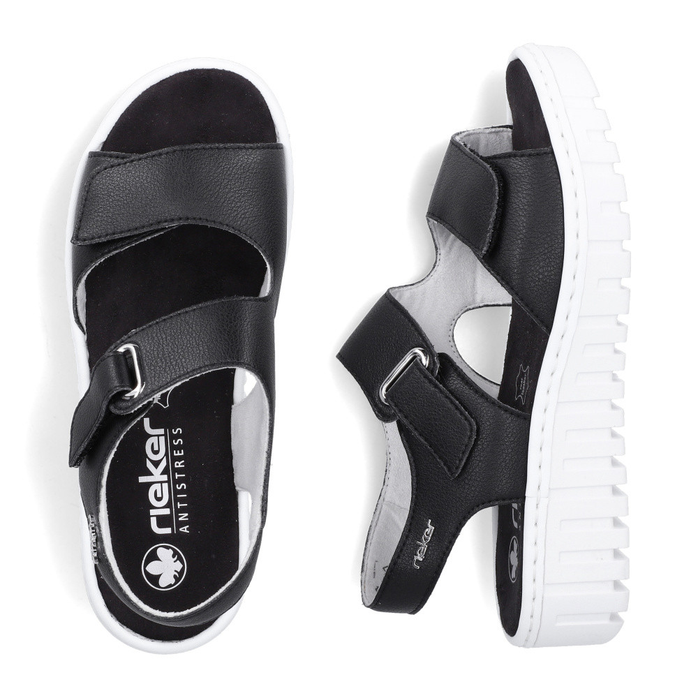 detail Dámské sandály RIEKER V1382-00 černá S6