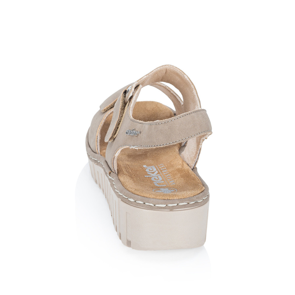 detail Dámské sandály RIEKER V1382-64 béžová S6