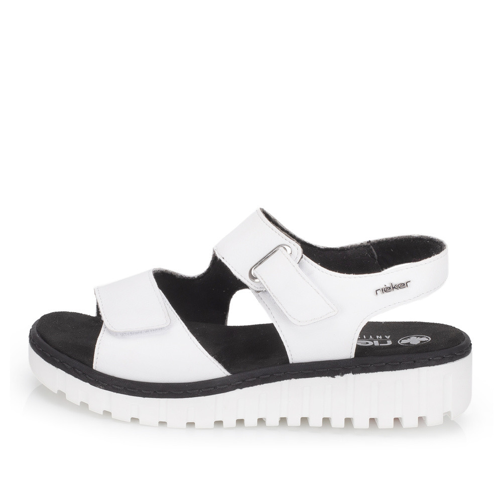 detail Dámské sandály RIEKER V1382-80 bílá S6