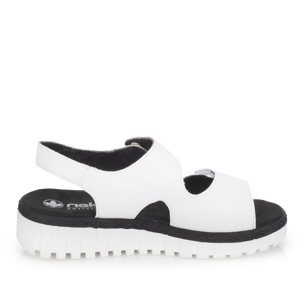 detail Dámské sandály RIEKER V1382-80 bílá S6