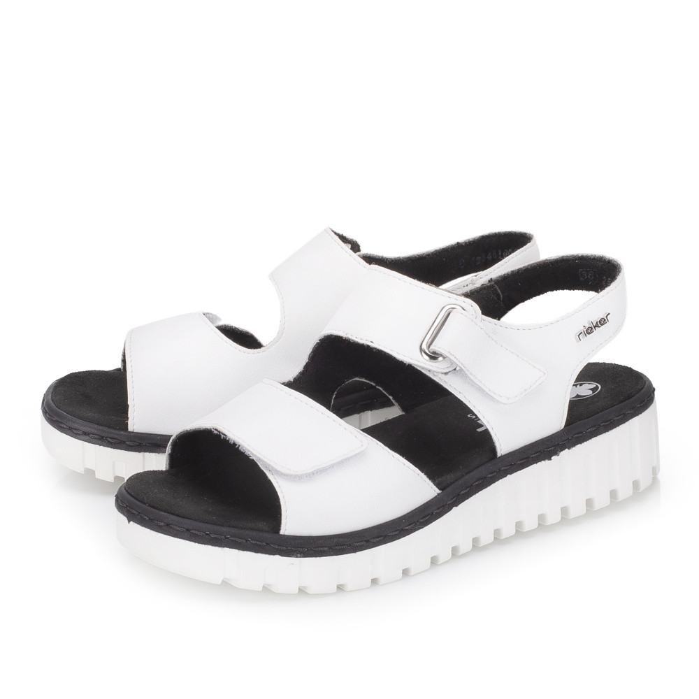 detail Dámské sandály RIEKER V1382-80 bílá S6