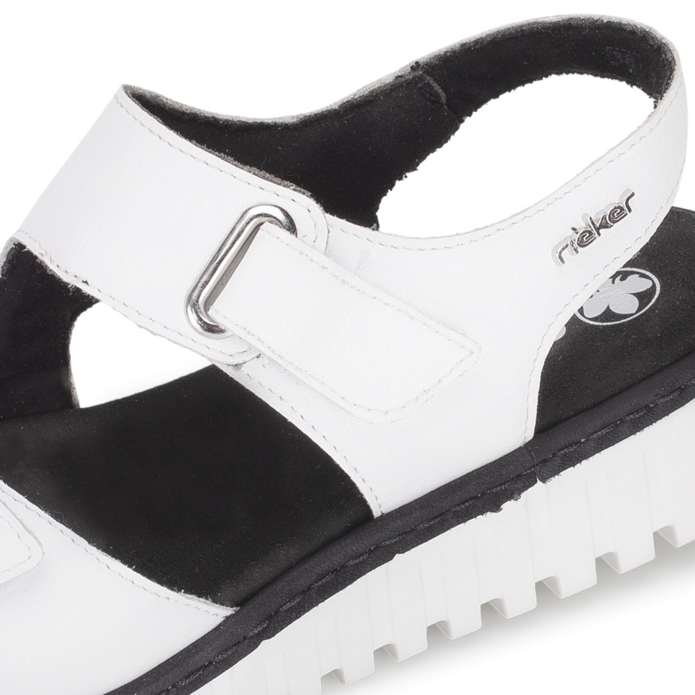 detail Dámské sandály RIEKER V1382-80 bílá S6