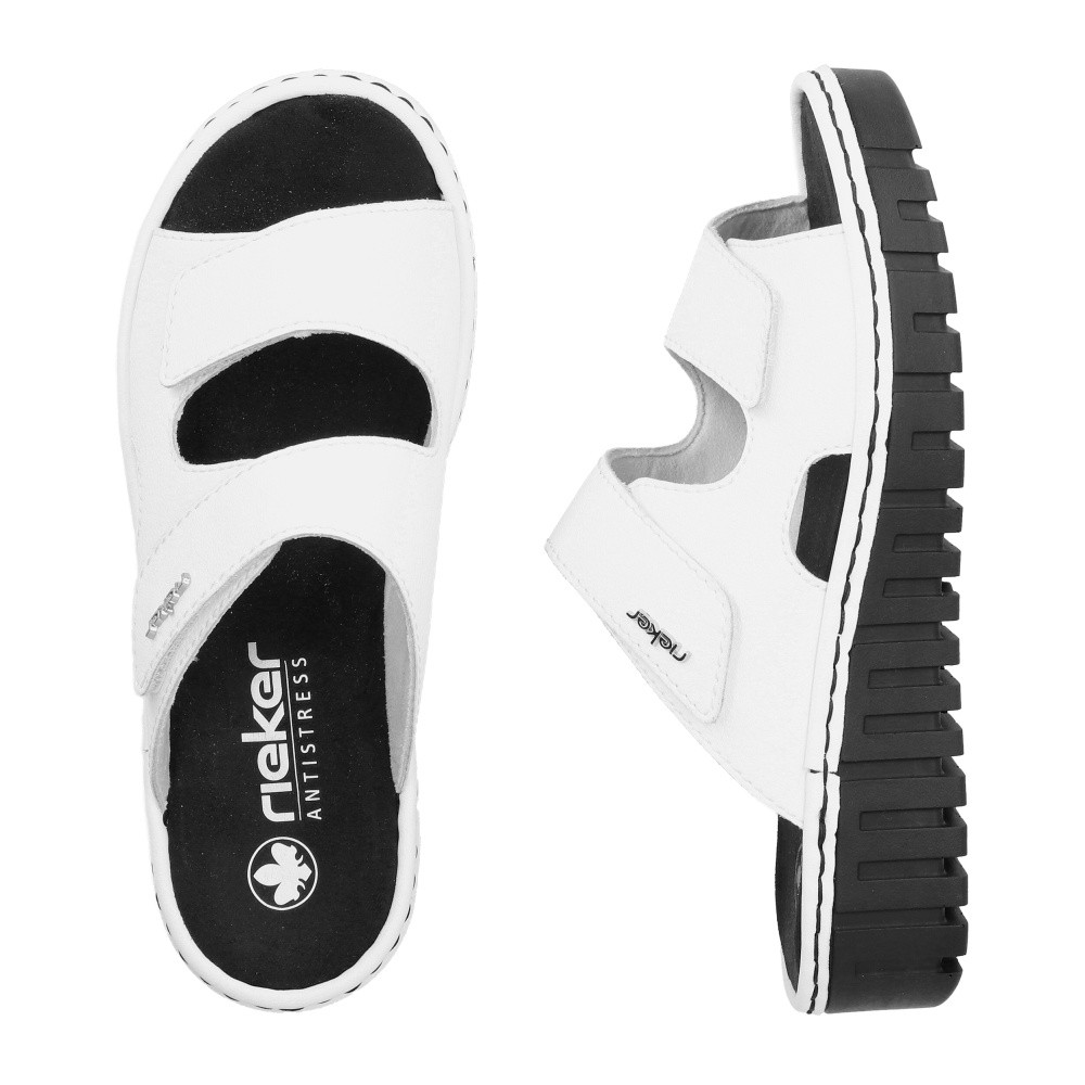 detail Dámské nazouváky RIEKER V1392-80 bílá S6