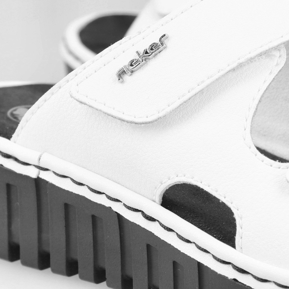 detail Dámské nazouváky RIEKER V1392-80 bílá S6