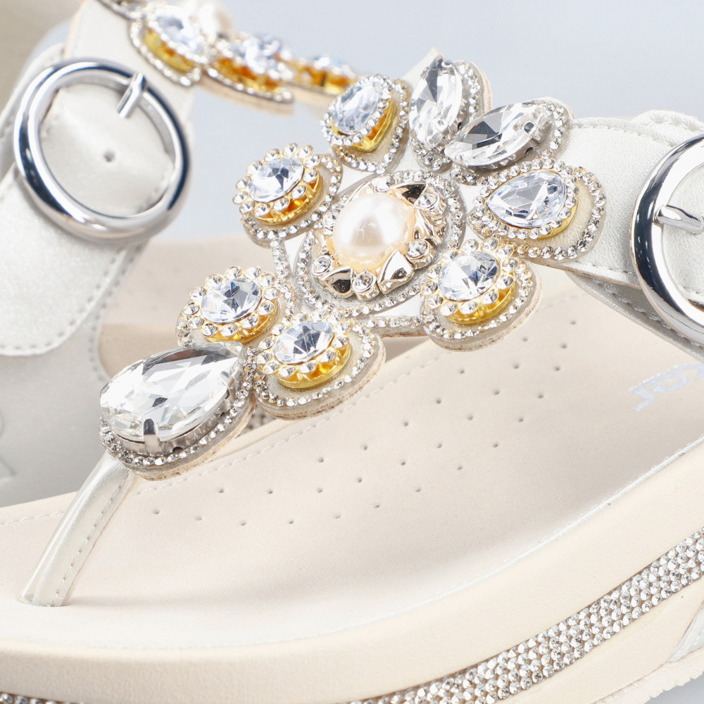 detail Dámské žabky RIEKER V1461-90 stříbrná S6