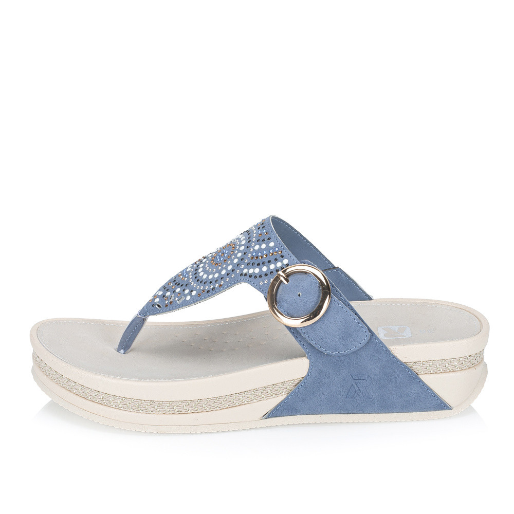 detail Dámské žabky RIEKER V1465-14 modrá S6