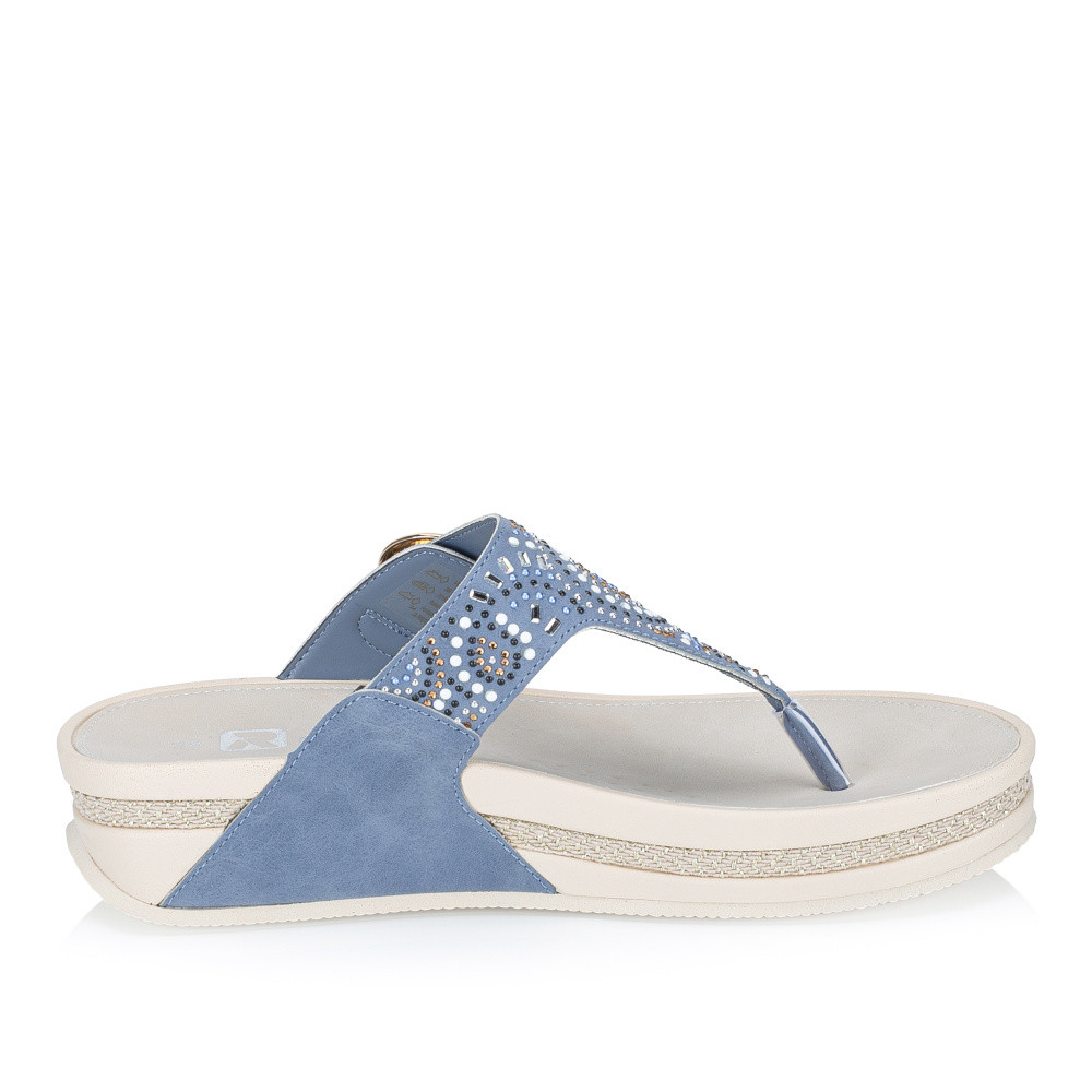 detail Dámské žabky RIEKER V1465-14 modrá S6