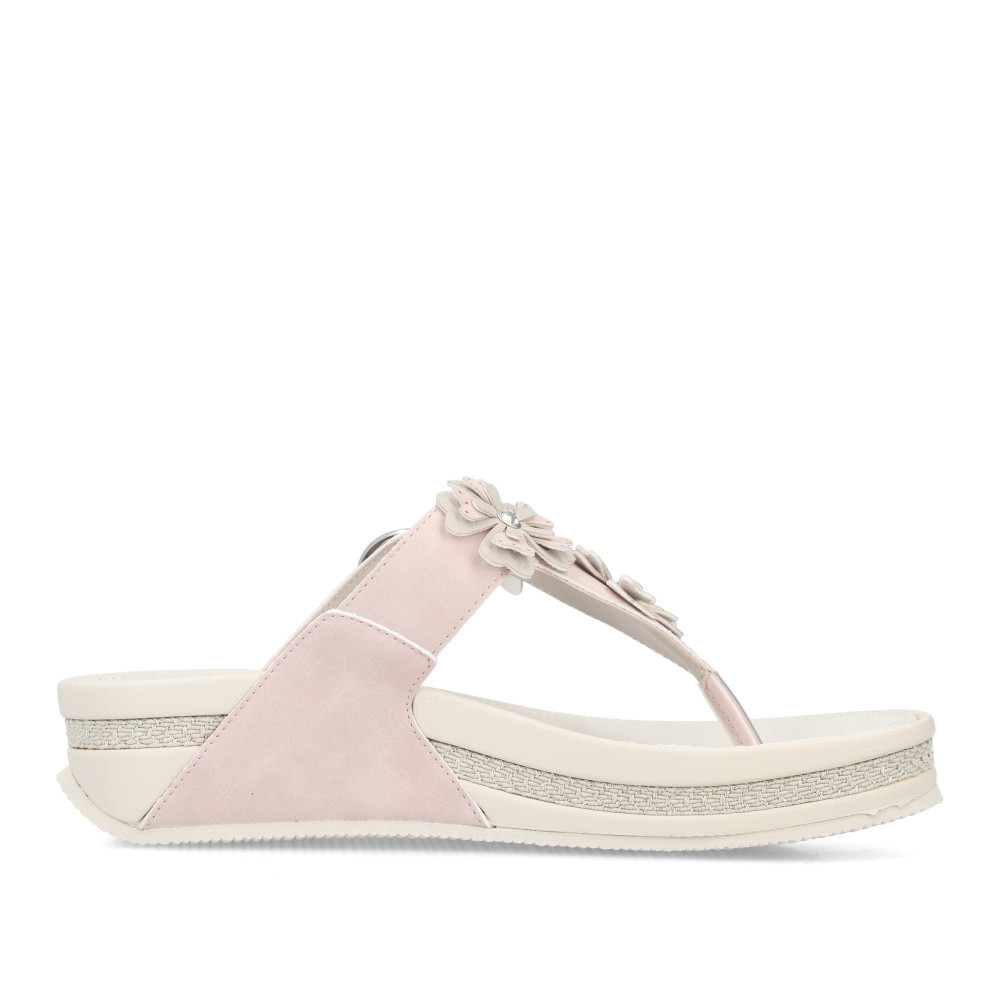 detail Dámské žabky RIEKER V1466-31 růžová S6