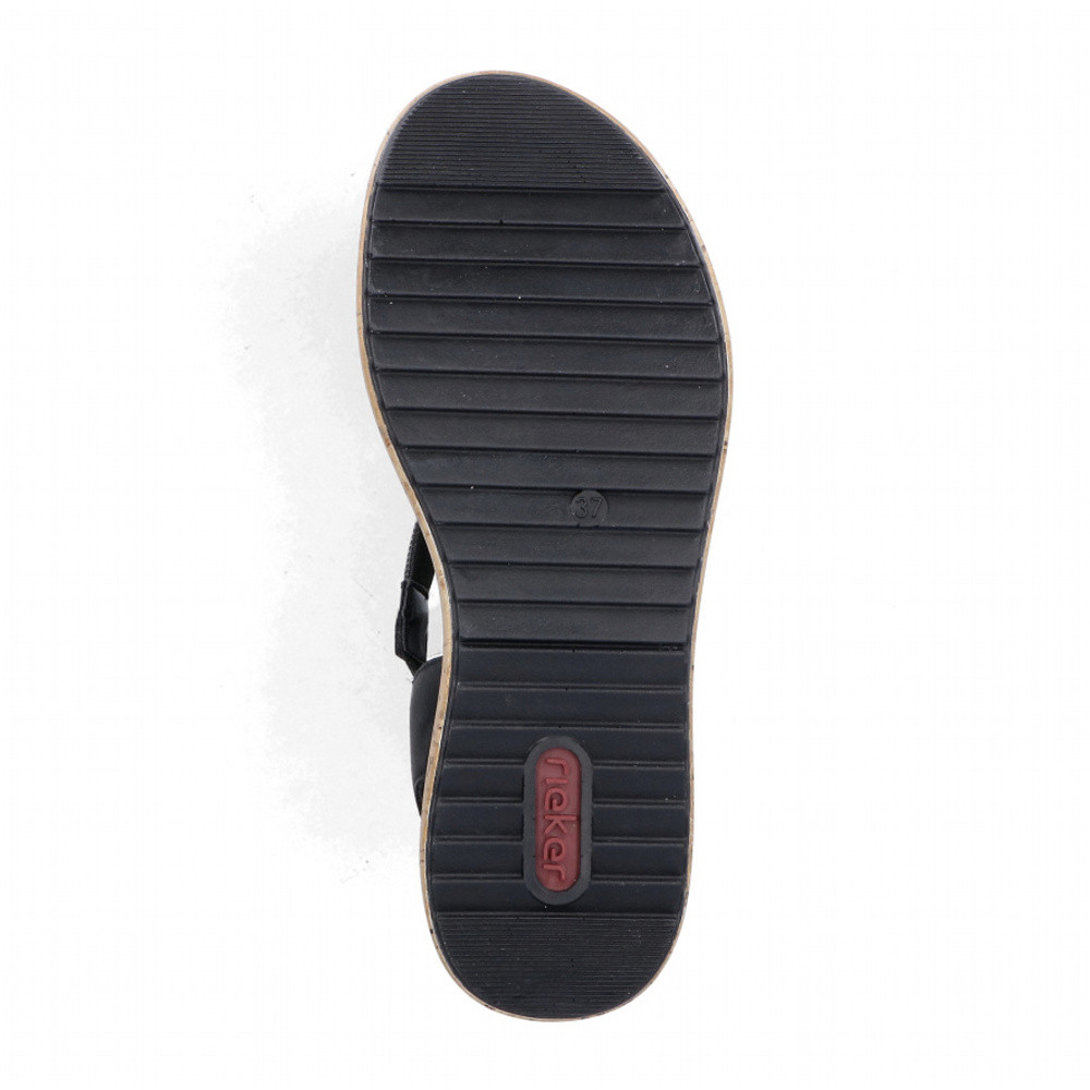 detail Dámské sandály RIEKER V1762-00 černá S6