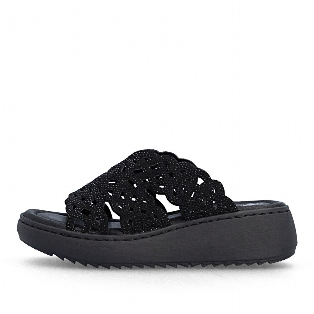 detail Dámské nazouváky RIEKER V1789-00 černá S6