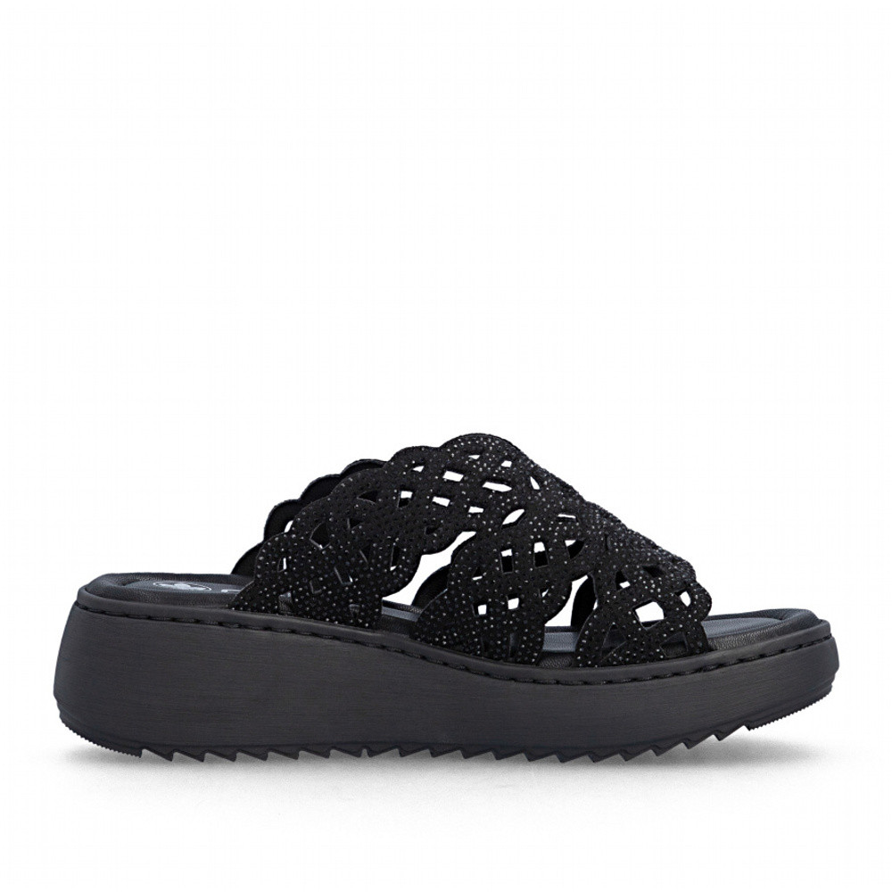 detail Dámské nazouváky RIEKER V1789-00 černá S6