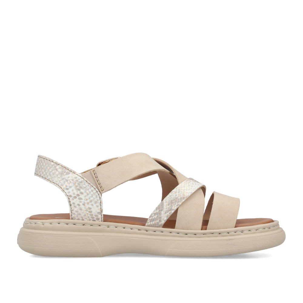 detail Dámské sandály RIEKER V3063-62 béžová S6
