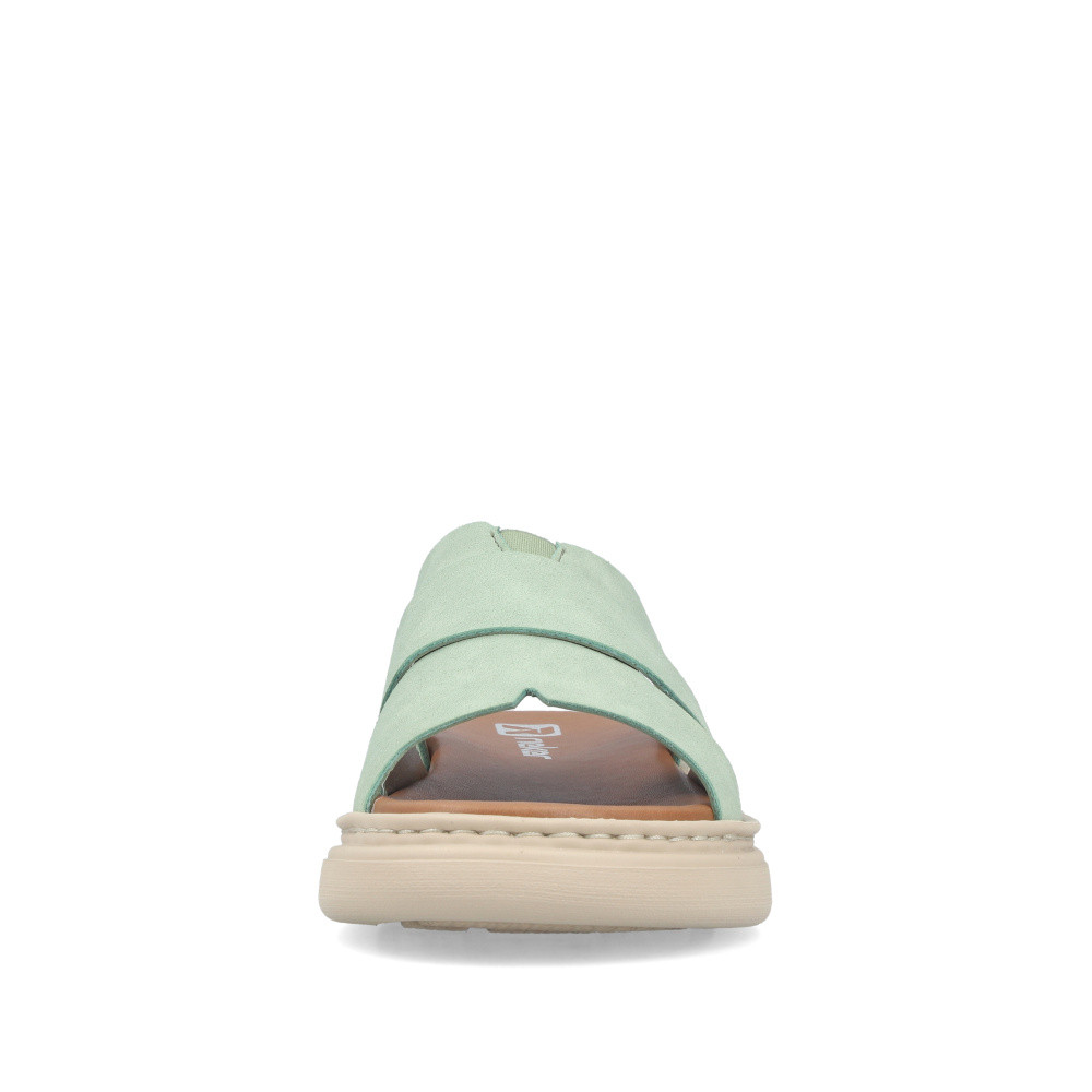 detail Dámské nazouváky RIEKER V3089-52 zelená S6