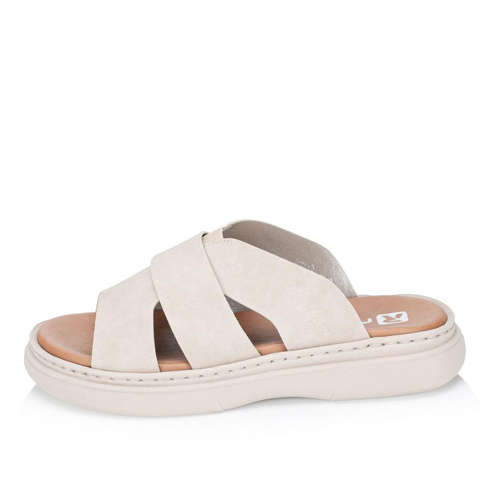 detail Dámské nazouváky RIEKER V3089-62 béžová S6