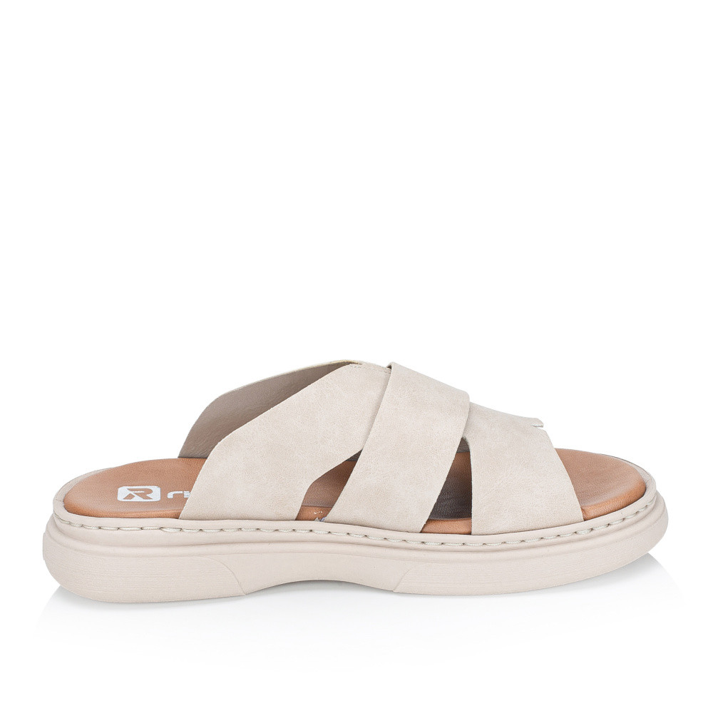 detail Dámské nazouváky RIEKER V3089-62 béžová S6