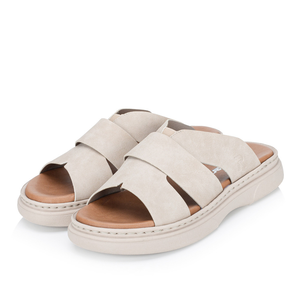 detail Dámské nazouváky RIEKER V3089-62 béžová S6