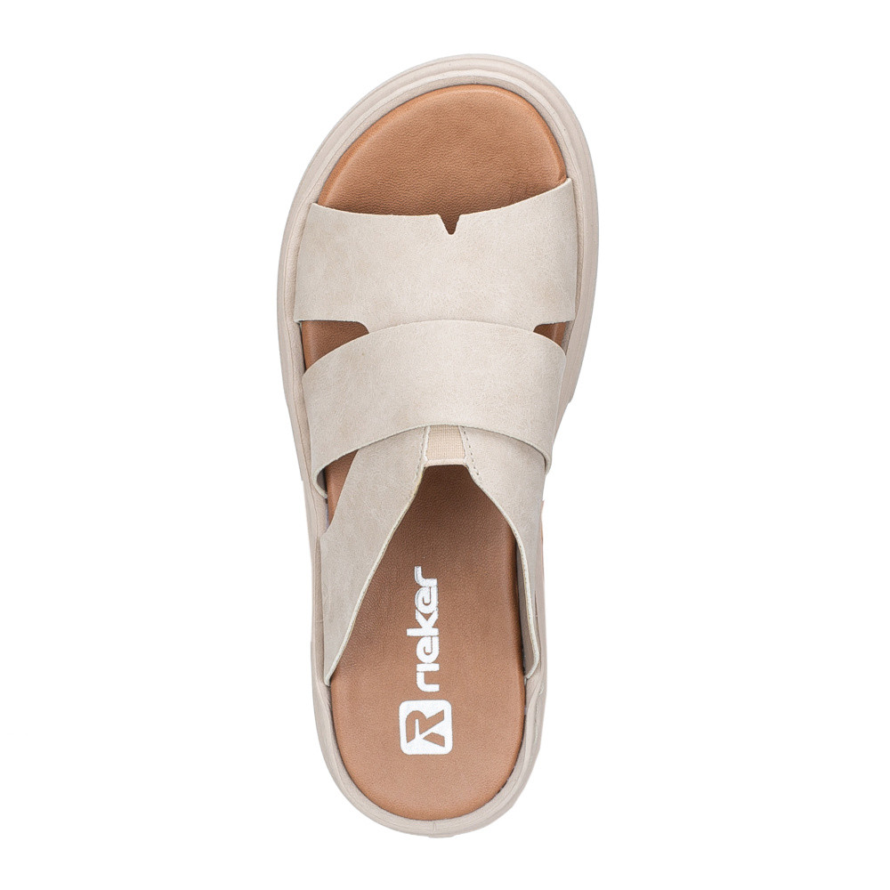 detail Dámské nazouváky RIEKER V3089-62 béžová S6