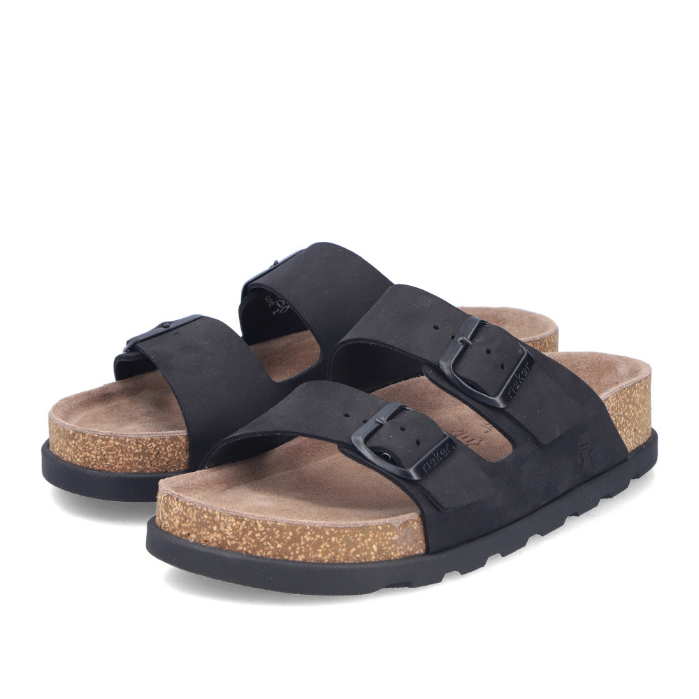 detail Dámské nazouváky RIEKER V3190-01 černá S6