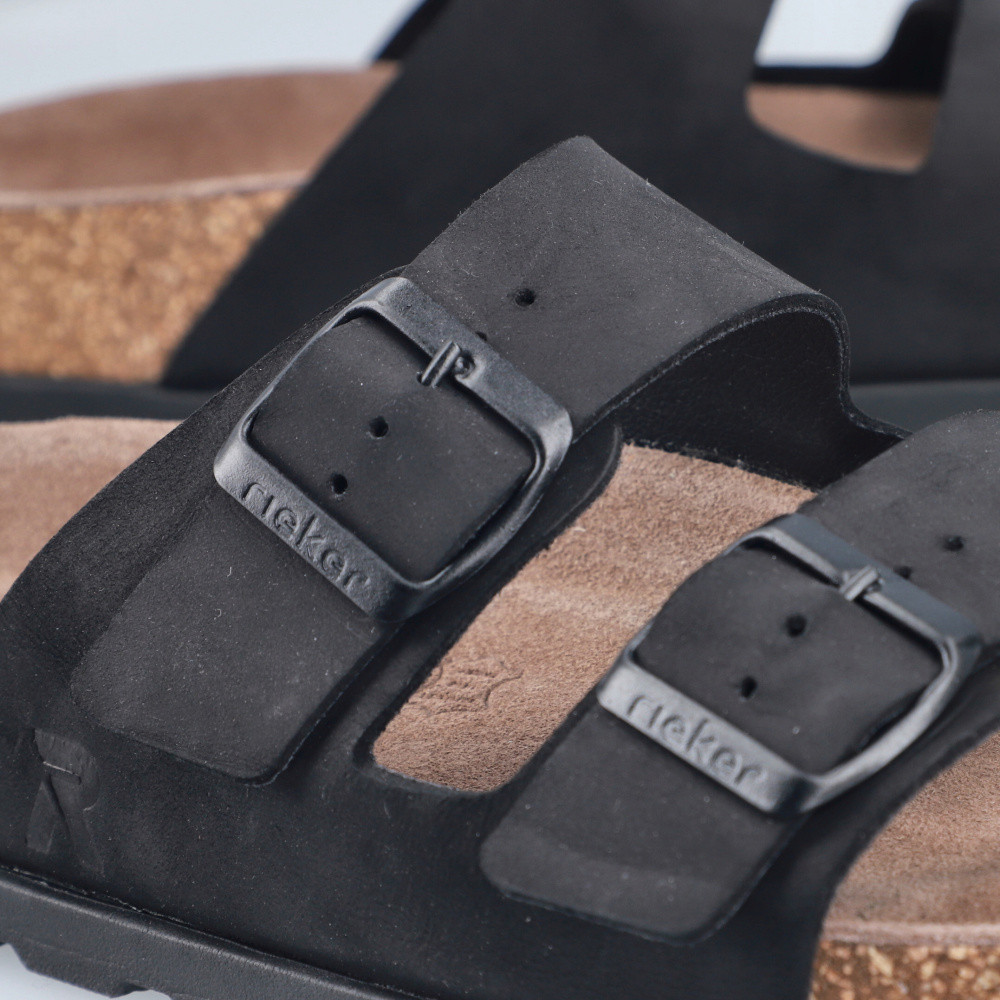 detail Dámské nazouváky RIEKER V3190-01 černá S6