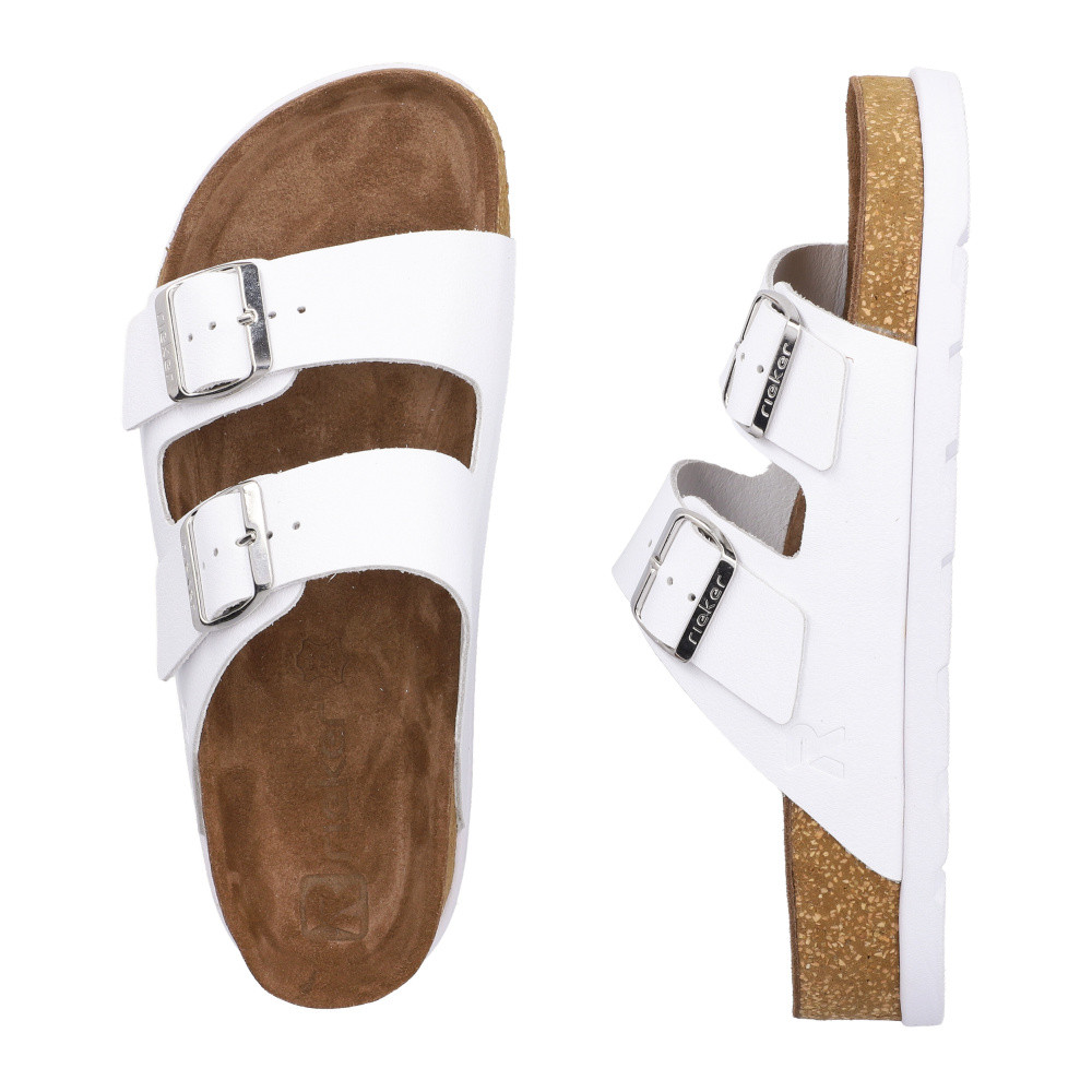 detail Dámské nazouváky RIEKER V3190-80 bílá S6