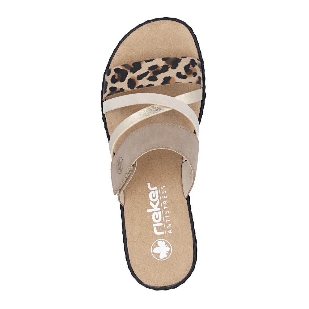 detail Dámské nazouváky RIEKER V3652-62 béžová S6