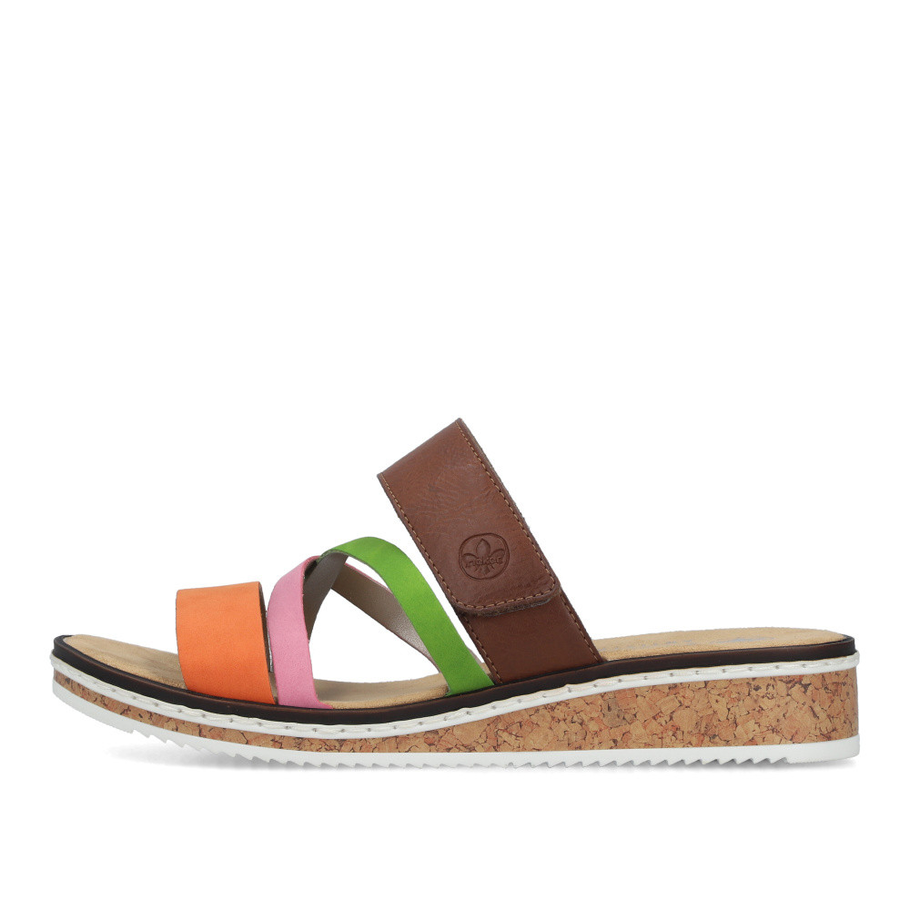 detail Dámské nazouváky RIEKER V3652-96 hnědá S6