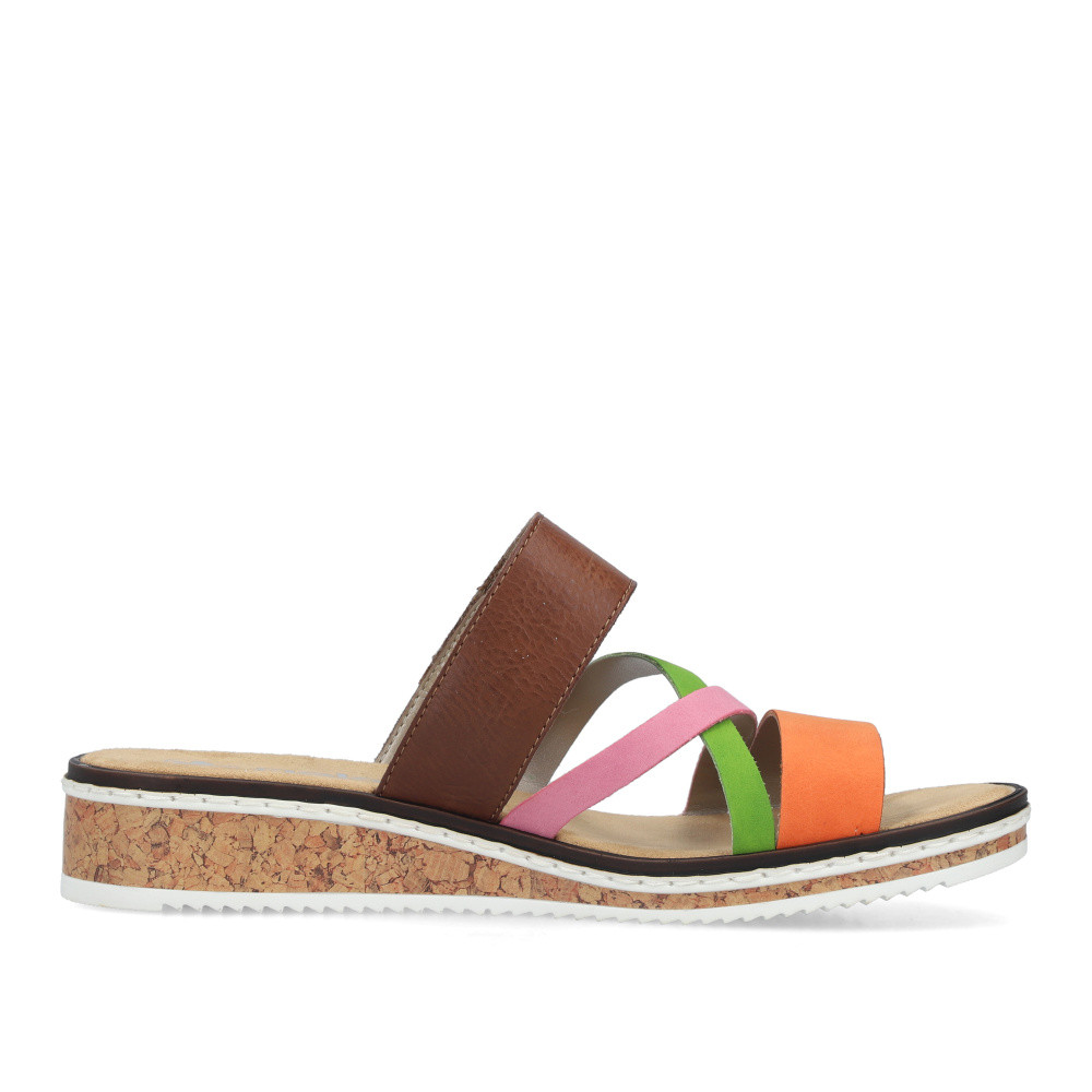 detail Dámské nazouváky RIEKER V3652-96 hnědá S6