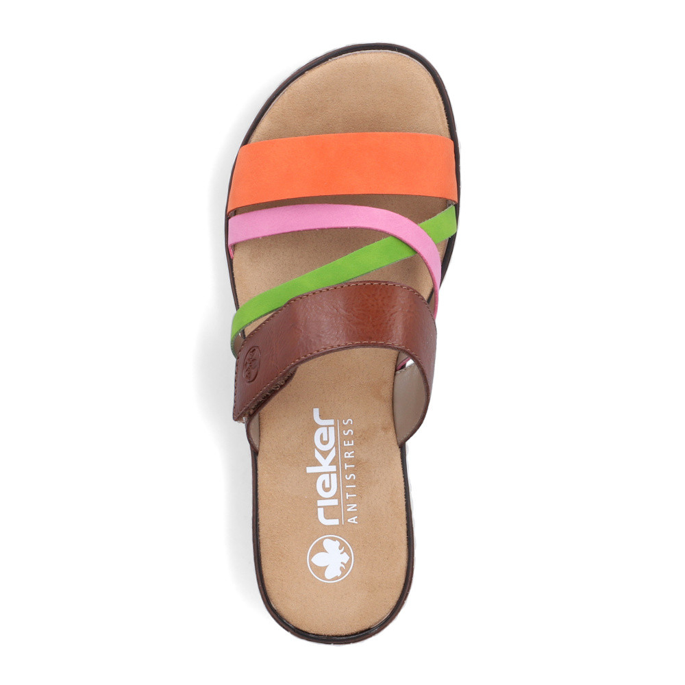 detail Dámské nazouváky RIEKER V3652-96 hnědá S6