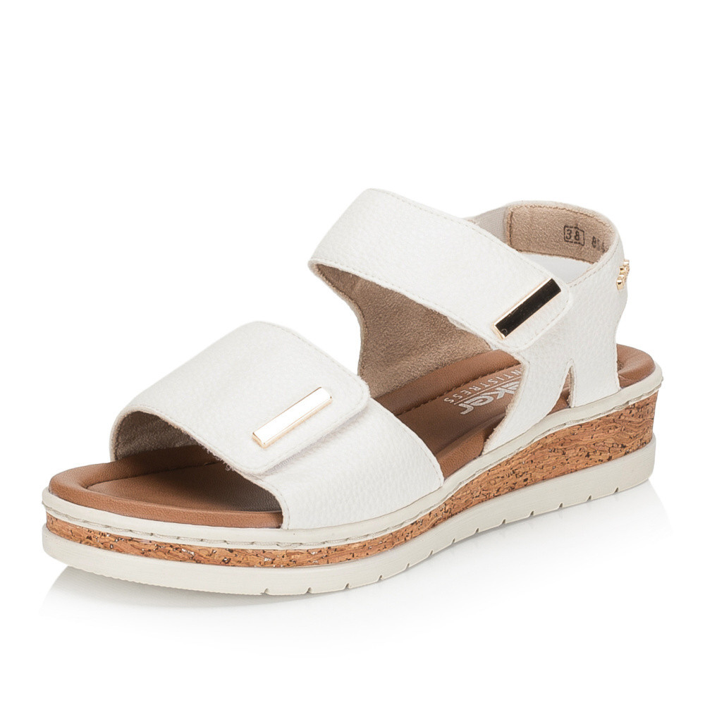 detail Dámské sandály RIEKER V4181-80 bílá S6