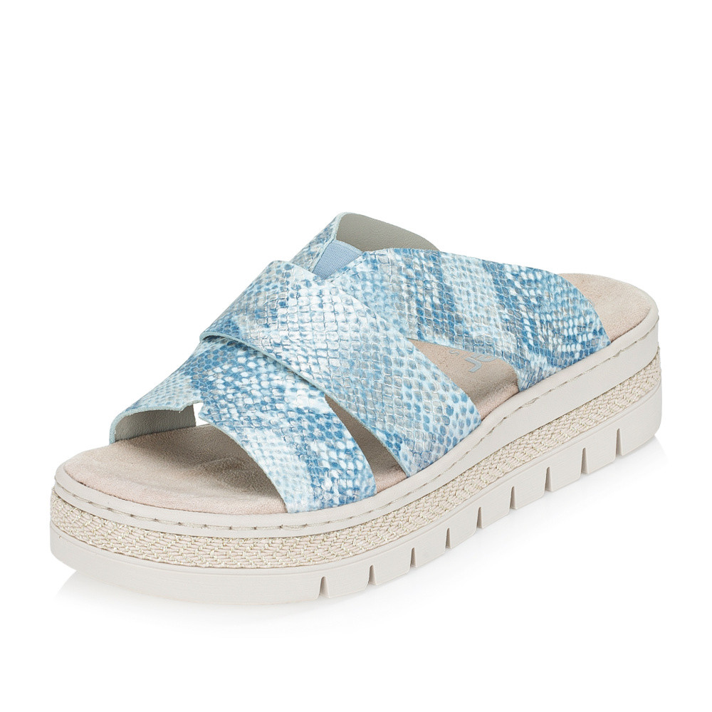 detail Dámské nazouváky RIEKER V4989-10 modrá S6