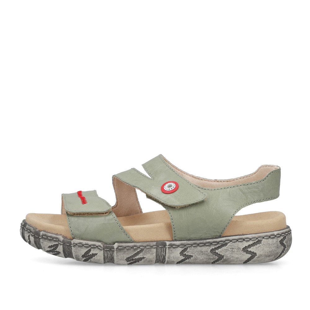 detail Dámské sandály RIEKER V5151-52 zelená S6