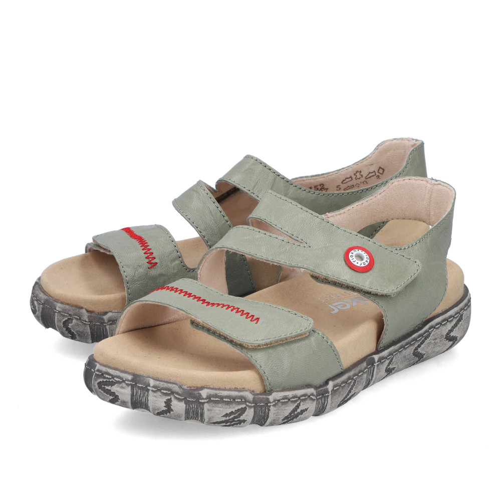 detail Dámské sandály RIEKER V5151-52 zelená S6