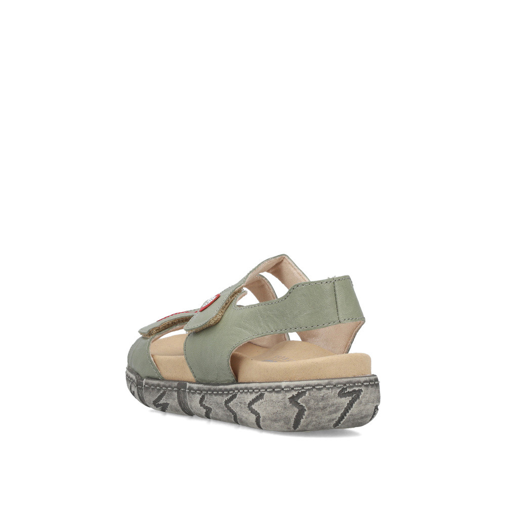 detail Dámské sandály RIEKER V5151-52 zelená S6