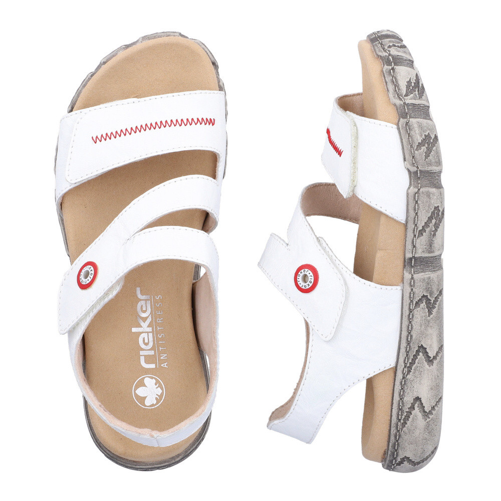 detail Dámské sandály RIEKER V5151-80 bílá S6